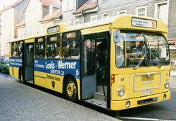 Wagen 67 Stadtbus Goslar ausgemustert