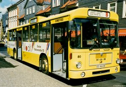 Wagen 80 Stadtbus Goslar ausgemustert